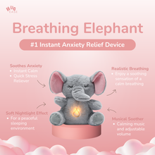 Hug Ease Emmy the Elephant breathing plush toy for anxiety, sleep and ADHD relief — view 10 of 13