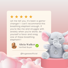 Hug Ease Emmy the Elephant breathing plush toy for anxiety, sleep and ADHD relief — view 13 of 13